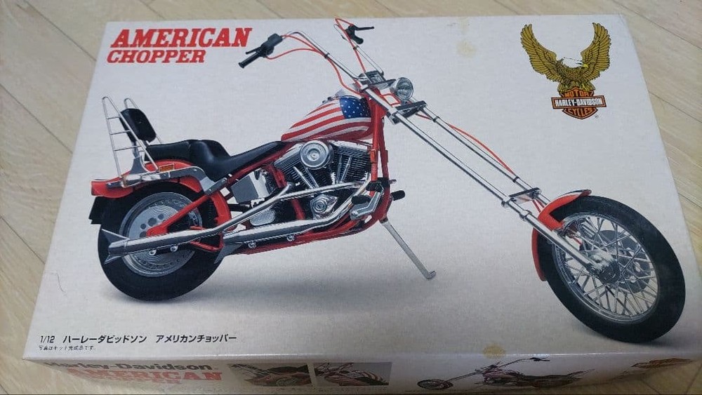 Imai 1/12 Harley-Davidson American Chopper Model Kit US Flag Design