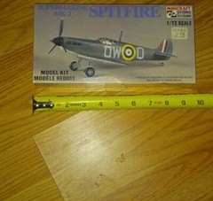 SPITFIRE SUPERMARINE MK.I MILITARY PLANE MODEL KIT ORIGINAL FACTORY SEALED 1/72