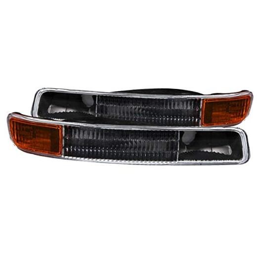 511005 GMC Black w/Amber Reflector Bumper Light Assembly – (Sold in Pairs)
