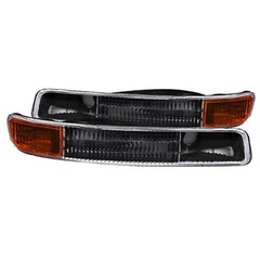 511005 GMC Black w/Amber Reflector Bumper Light Assembly – (Sold in Pairs)