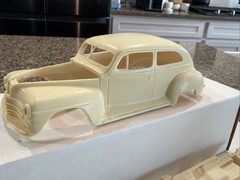 R & R RESIN 1948 PLYMOUTH 2 DOOR SEDAN RESIN KIT! CIRCA 90’s-2000’s! VMCP!