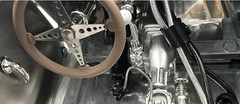 Dragster Race Car w/55Chevy57 Corvette Engine Hot Rat Rod24Drag1:18Built Model12