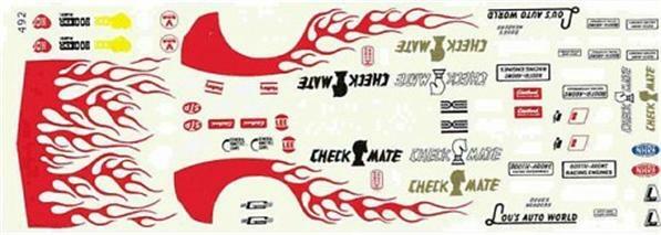 Fred Cady 492 Checkmate 69-71 Camaro drag decal