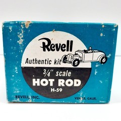 Vintage Revell H-59 Early 50’s Hot Rod Model Kit 3/4″ Scale Unbuilt Original Box
