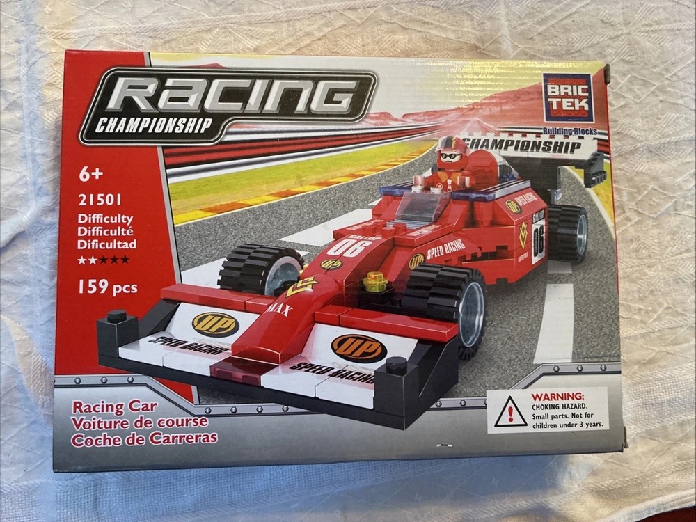 Brictek Car Model Kit Red Racer Racing Championship NIB Never Opened