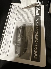 Vntg 2006 Revell 1970 Ford Torino Cobra 1:25 Scale Model Parts- See Description.