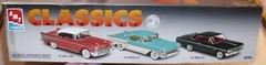 AMT CLASSIC CHEVROLET 57 BEL, 58 IMPALA & 64 IMPALA MODEL KITS 1/25 BOXED 8099