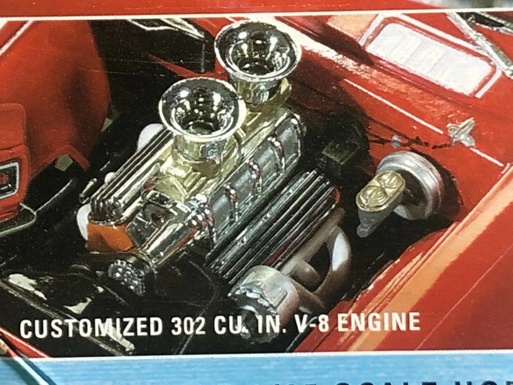 68 Chevy Camaro SB ENGINE Blower Gasser HOT ROD 1:25 AMT Search LBR Model Parts