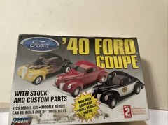 Lindberg ’40 Ford Coupe 1/25 scale plastic model kit build 1 of 3 ways (SEALED)