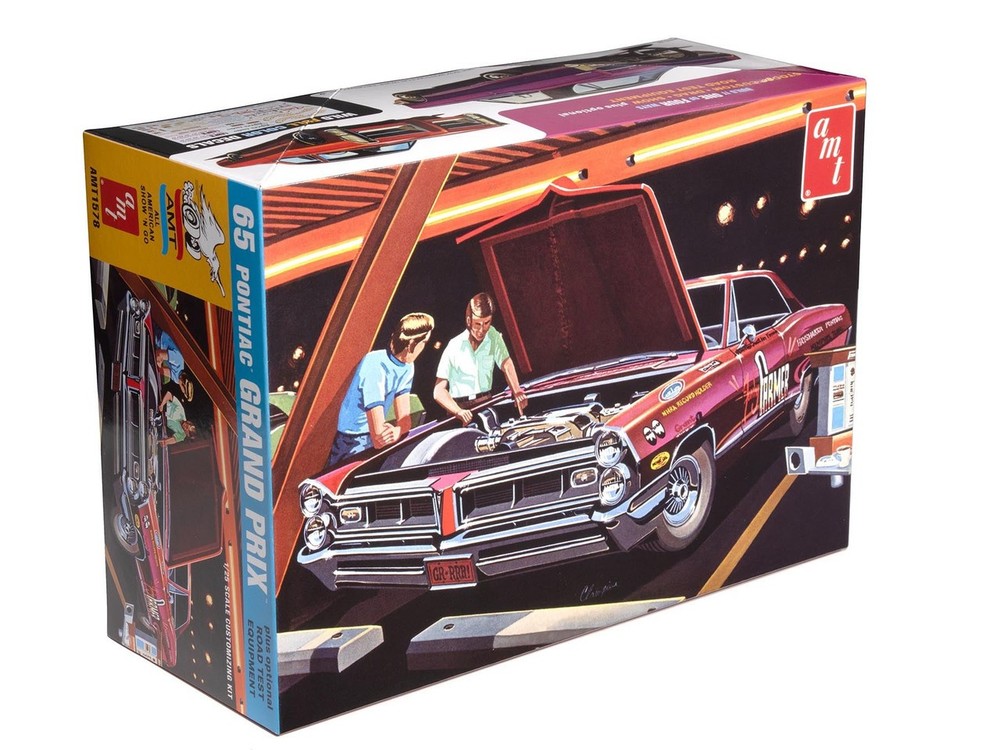 AMT 1578 1:25 1965 Pontiac Grand Prix Show and Go Plastic Model Kit Hobby