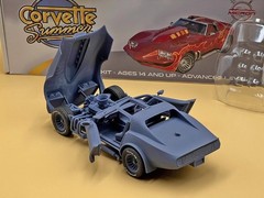 1:25 Corvette Summer Resin Model Kit With Decals, Rubber Tires and Clear Parts