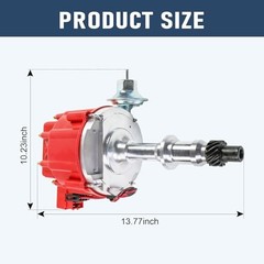 HEI Distributor w/Cap & Rotor Replacement For Pontiac 301ci 326ci 350ci 389ci