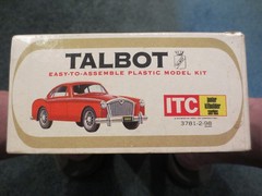 VINTAGE IDEAL TALBOT-FRANCE MODEL KIT EMPTY BOX DATED 1963 – USA – SUPER RARE
