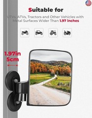 KEMIMOTO Tractor Magnetic Side Mirrors, 114 Lbs Magnet Rear View Mirror for