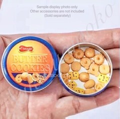 1:12 Scale DIY 3D Dollhouse Miniature Resin/Polymer Clays Mould -Cookies Biscuit