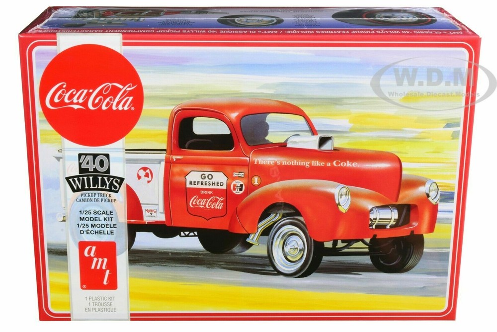 AMT 1145 1940 WILLYS GASSER PICKUP TRUCK “COCA-COLA” 1/25 NISB COKE COLLECTIBLE