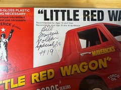 LINDBERG – DODGE LITTLE RED WAGON 1:25 KIT #72158 – SEALED – AUTOGRAPHED #19