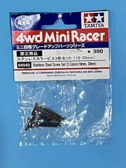 USA Seller Tamiya 94940 JR Stainless Steel Screw Set – 3 Colors, 10mm & 20mm