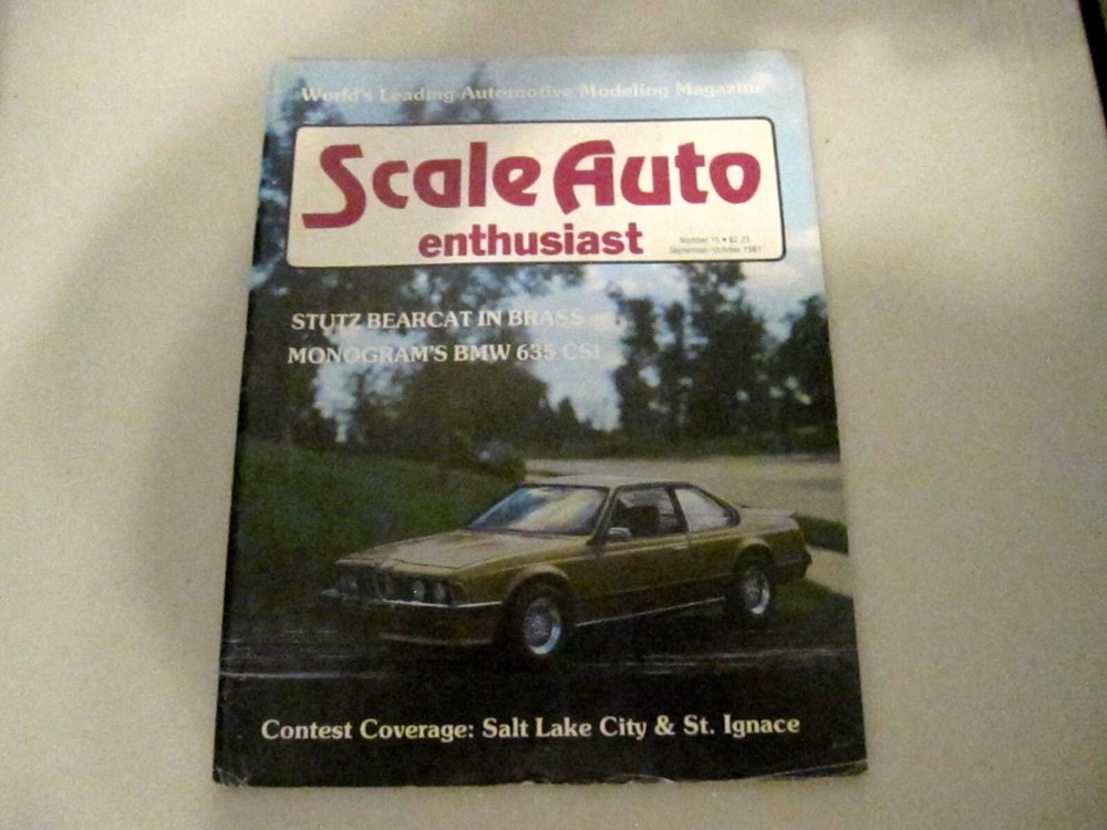 VINTAGE SCALE AUTO ENTHUSIAST MAGAZINE SEPTEMBER/OCTOBER 1981 NO. 15