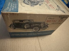 Hubley SJ Duesenberg Diecast Metal Model Kit w/ Chrome Parts 1:18 MPN 4864