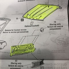 WHT 69 Ford Torino Fastback Hard BODY Slot Car? UNBUILT 1:25 AMT LBR Model Parts