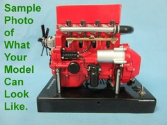 TECHING DM115 Mini Diesel Four-cylinder Mechanical Metal Engine KIT Model NIB