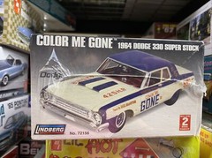 Lindberg 1:25 Color Me Gone 1964 Dodge 330 Super Stock Model Car Kit.