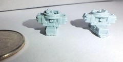 FAB25805 Vintage 600cfm Holley Street Carbs Pressure Cast Resin 1/25 Scale 2 Pcs