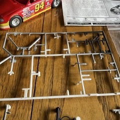 Built Model Car, 1998 Revell Stock Car STARTED, INCOMPLETE, MODIFIED