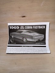 AMT 1969 Ford Torino Cobra Fastback 1:25 Scale Plastic Model Kit AMT1217M/12