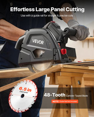 Track Saw, 6-1/2-Inch, Plunge-Cut Circular Saw Kit, Black
