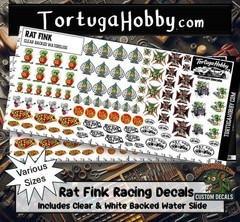 Rat Fink Hot Rod/Sponsorship Decals – Models, Pine Cars, Derby, R/C Water Slide