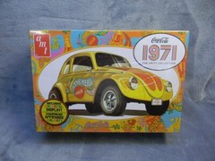 1/25 SCALE AMT 1971 VW COCA-COLA SUPERBUG GASSER YELLOW MODEL KIT-SEALED!!