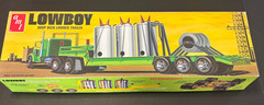 AMT 1/25 Lowboy Drop Deck Lowbed Trailer – Kit #880 – 3-Axle Heavy Duty – New