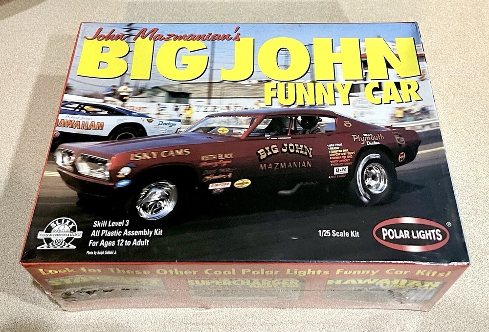 🏁 Polar Lights John Mazmanian’s Big John Barracuda Funny Car (Factory Sealed)🏁