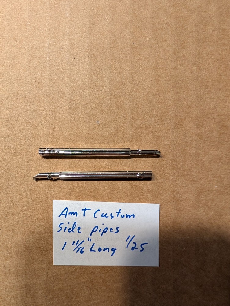 AMT CUSTOM SIDE PIPES 1 11/16″ LONG NEW! 1/25