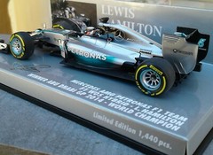 1/43 MINICHAMPS MERCEDES AMG PETRONAS F1 Team Hamilton,world champion2014 !!