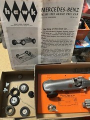 HAWK- partially BUILT 1960 W163 MERCEDES BENZ GP WINNER MODEL KIT