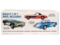MPC NEW Model Kit ’60 Chevy Corvette 7-IN-1 Customizing Kit 1:25 Scale By MPC002