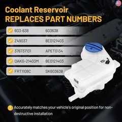 Engine Coolant Expansion Reservoir Overflow Tank 603-638 Compatible with Audi