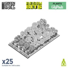 3D printed set – LILY PADS plants – Resin Decor Modelling Diorama Scenery