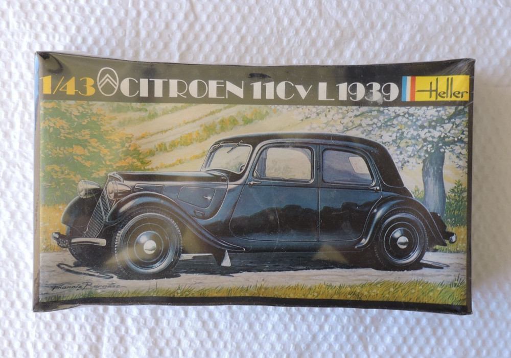 Citroen 11 CV L 1939 Automobile” Plastic Model Kit, Factory Sealed