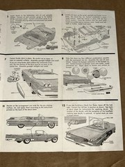 1960’s AMT 1960 Pontiac 3-in-1 Customizable Model Kit Instructions Sheet