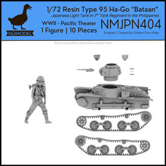 NUMODEL NMJPN404 | 1/72 Resin WWII IJA Type 95 Ha-Go Light Tank “Bataan” Model