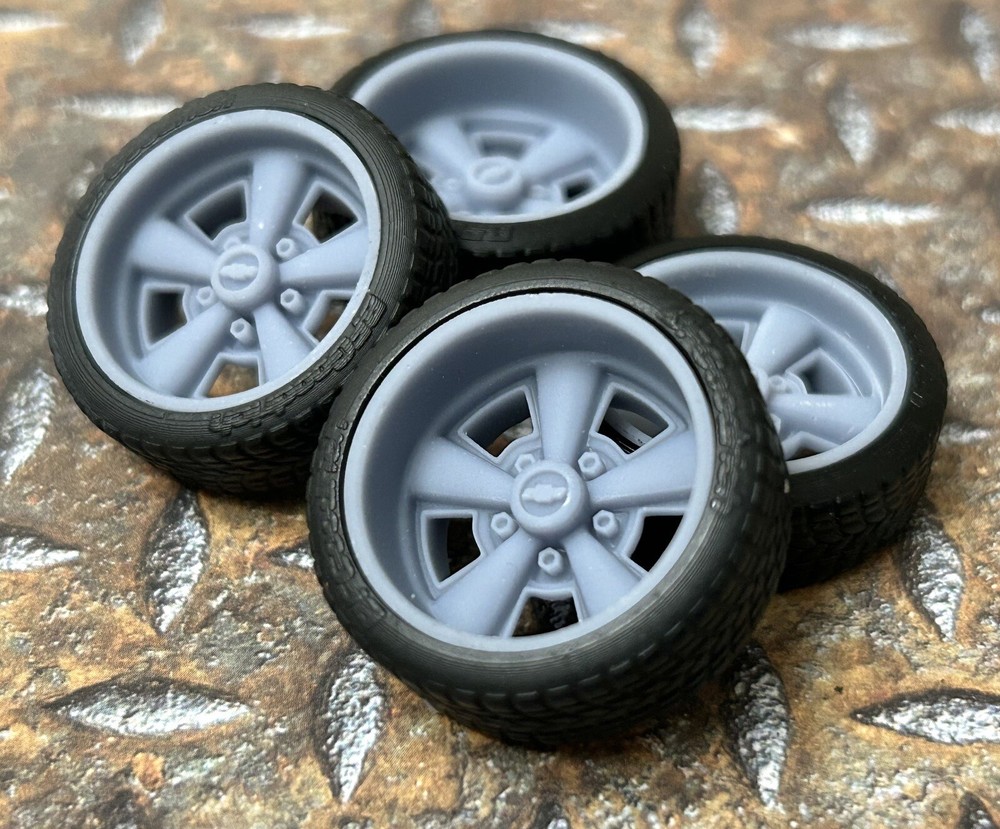 Resin 21/20 Inch “70’s Camaro” Model car Wheels/Tires 1/24 1/25 scale