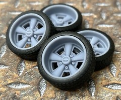 Resin 21/20 Inch “70’s Camaro” Model car Wheels/Tires 1/24 1/25 scale