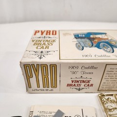 Pyro 1909 Cadillac 30 Tourer Vtg Brass Car Model 1/32 Scale 1967 Partly Built