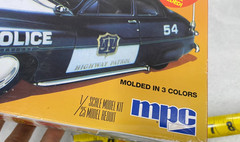 MPC model Police Patrol car 1949 Mercury Super Snap