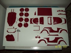 Original 1/24 PYRO Volkswagen Sedan with extra complete Surf Buggy body. Unbuilt