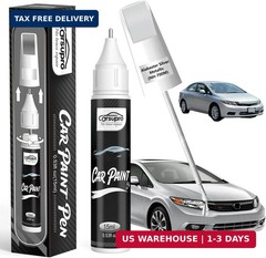 Alabaster Silver Metallic(NH-700M) for Honda Touch Up Paint Pen, 2 in 1 Car Scra